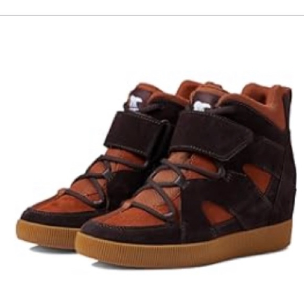 Sorel 9.5 size Orange & Brown wedges